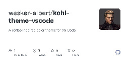 GitHub - wesker-albert/kohi-theme-vscode: A coffee inspired color theme for VS Code.