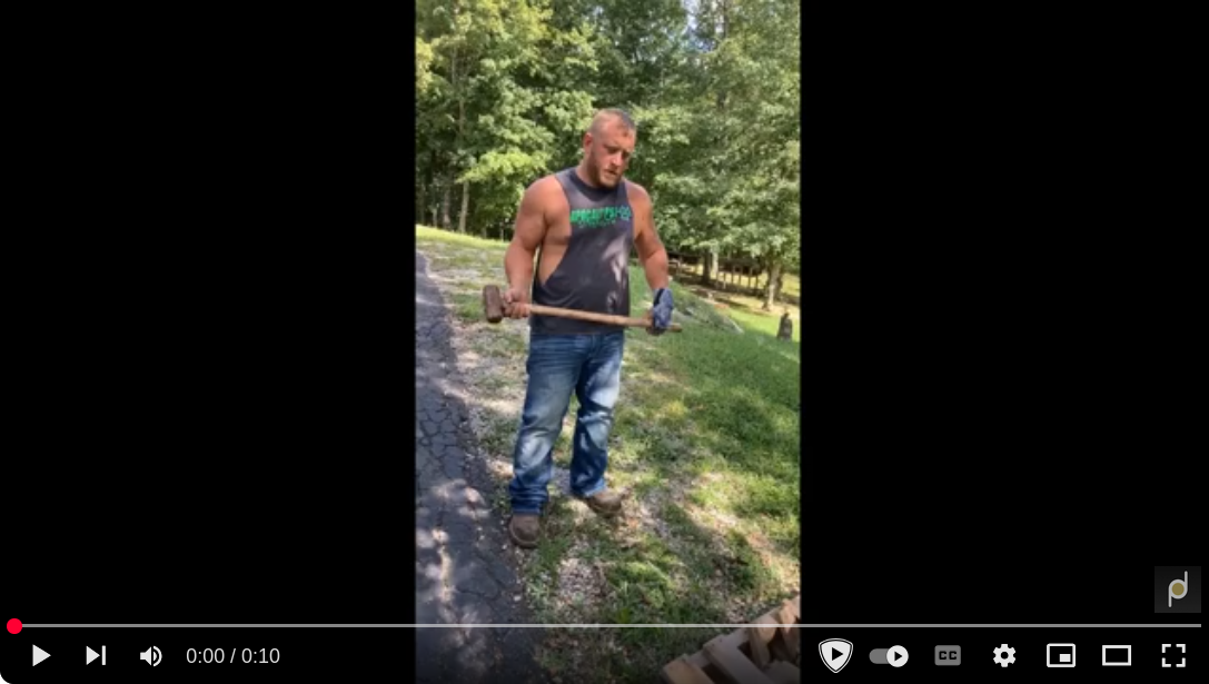 Swinging a Sledgehammer with Prosthetic Fingers