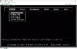 System information on MS-DOS: CheckIt
