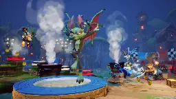 Throwdown with Catbat, N. Brio, and N. Tropy in Crash Team Rumble