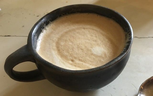 Good results from makeshift French Press milk frother