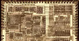 Inside an IBM/Motorola mainframe controller chip from 1981