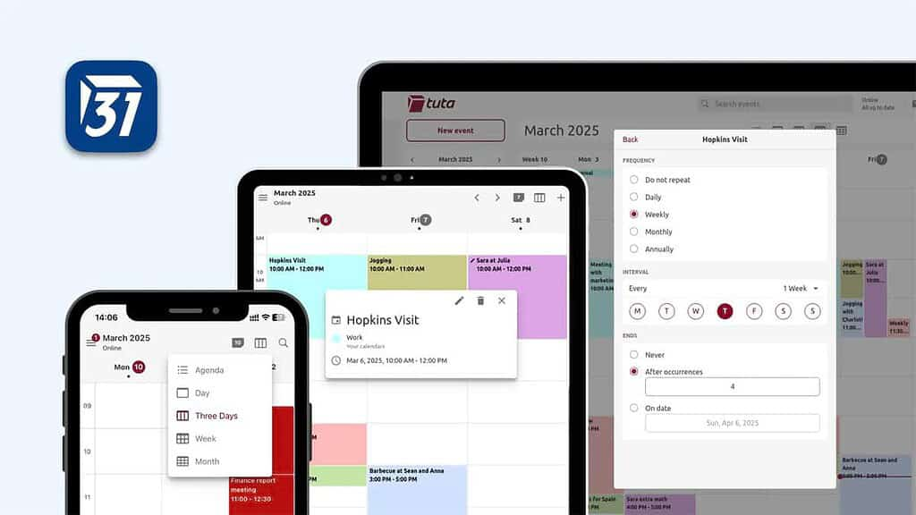 Tuta Calendar