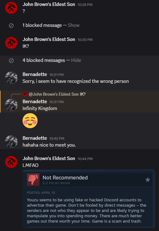 This is an actual interaction I just had on discord.